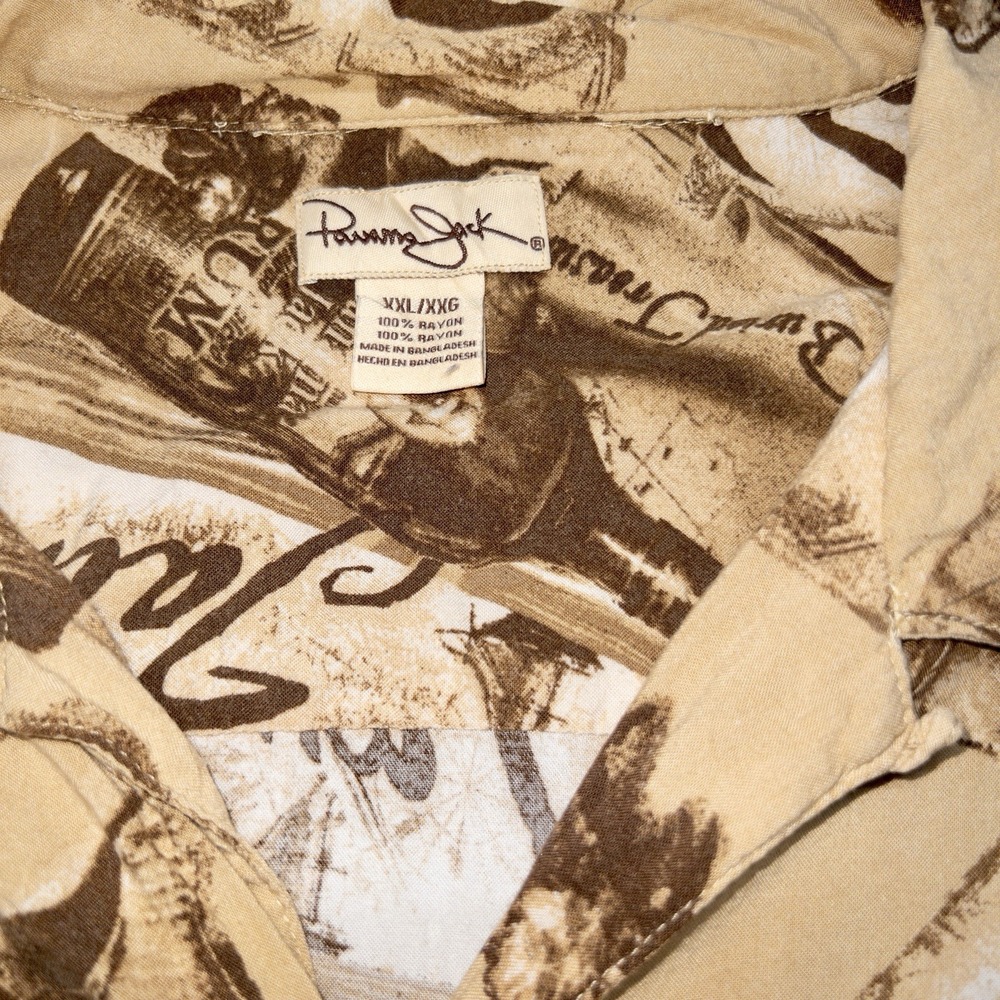 Panama Jack Rum 100% Rayon Hawaiian Shirt Mens XXL AOP Resortwear Beach Vacation - Picture 9 of 9